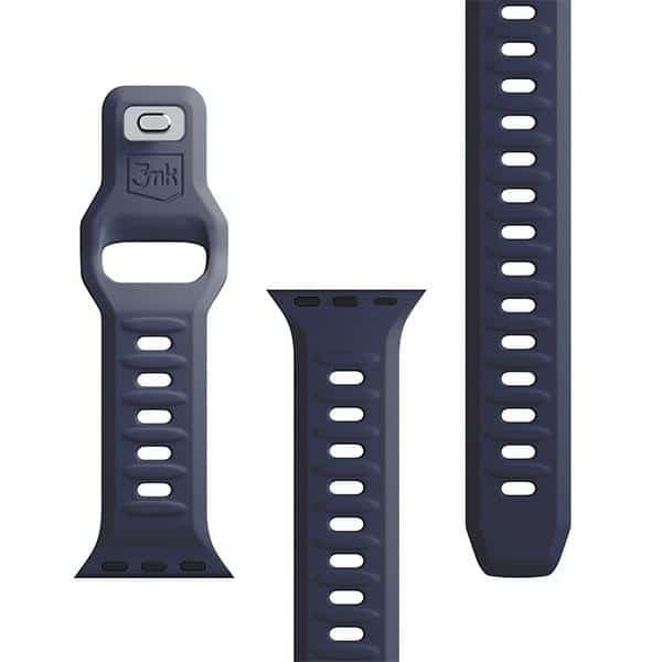 3MK Σιλικόνης Λουράκι Ρολογιού γκρι/γκρι για Apple Watch 42/44/45/49mm 14