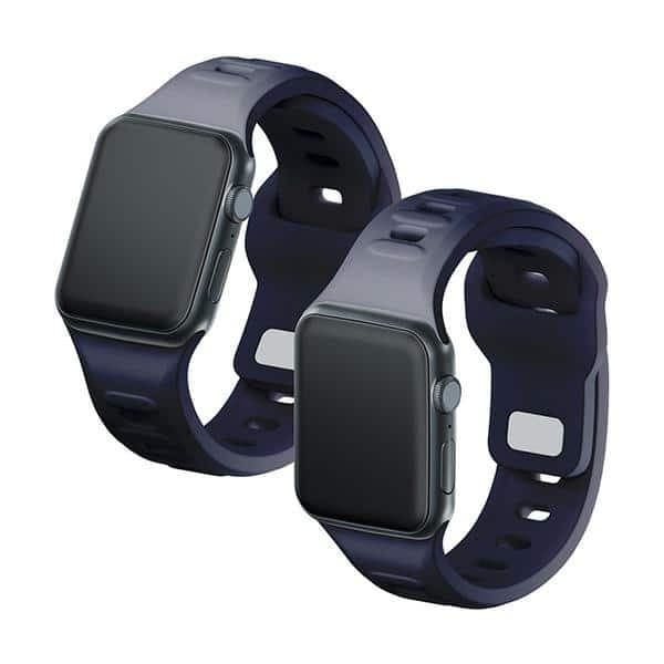 3MK Σιλικόνης Λουράκι Ρολογιού γκρι/γκρι για Apple Watch 42/44/45/49mm 5