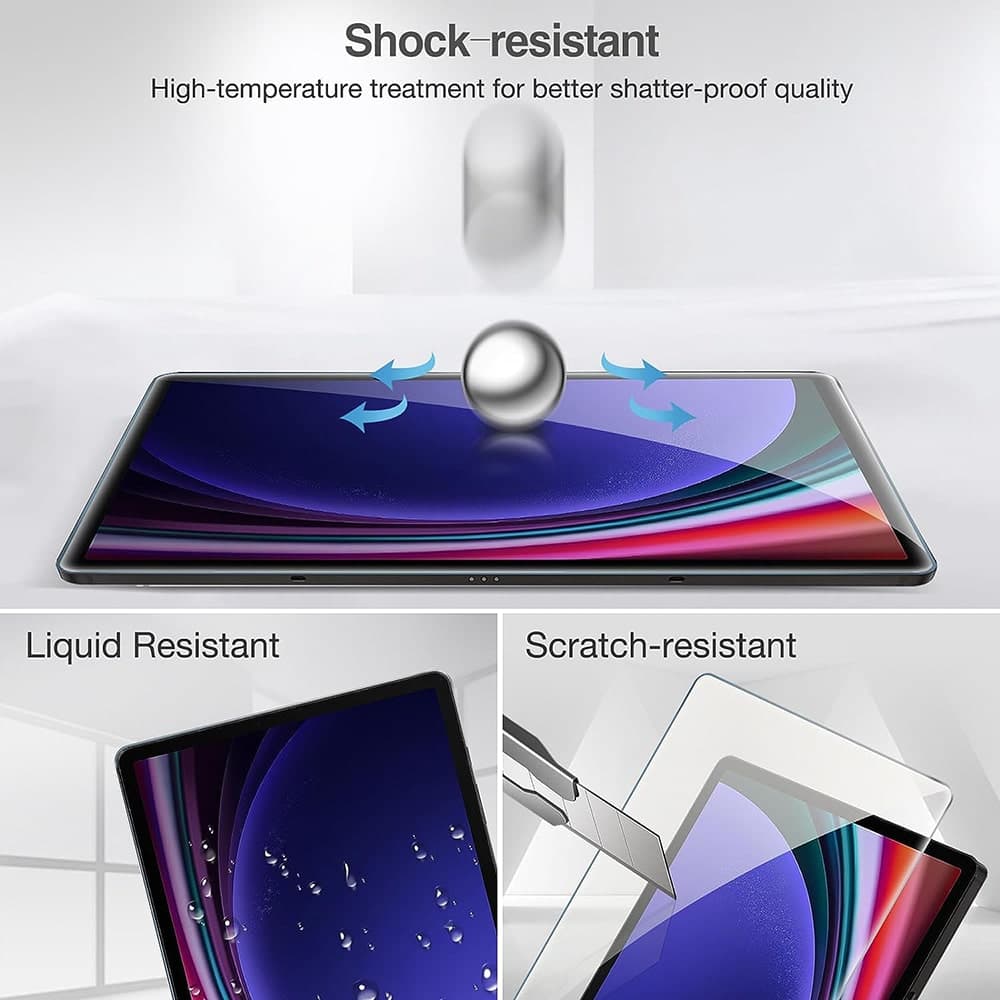 Lito - 2.5D Classic Glass - Samsung Galaxy Tab S9 Plus / Tab S9 FE Plus - Διάφανο 5