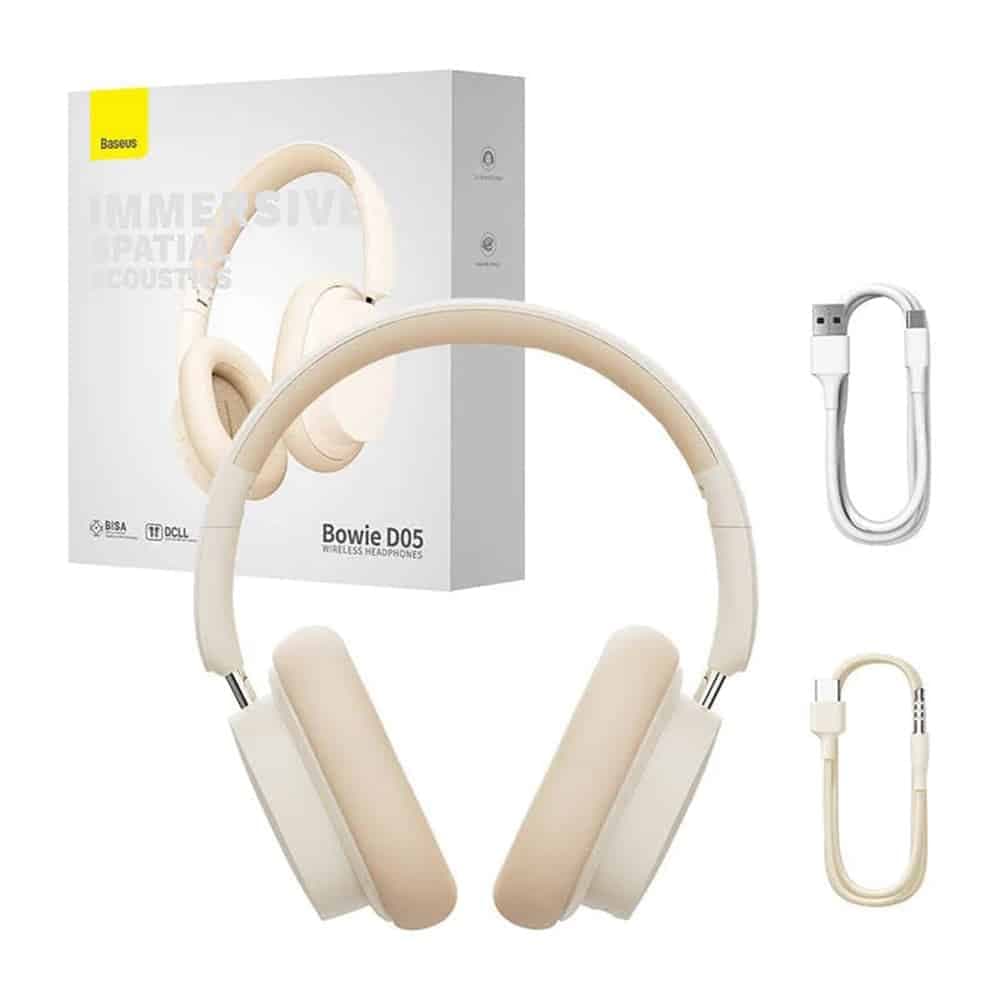 Baseus - Ασύρματα Ακουστικά Bowie D05 (NGTD020202) - Bluetooth 5.3, ENC Ακύρωση Θορύβου για HD Κλήσεις - Κρεμώδες Λευκό 7