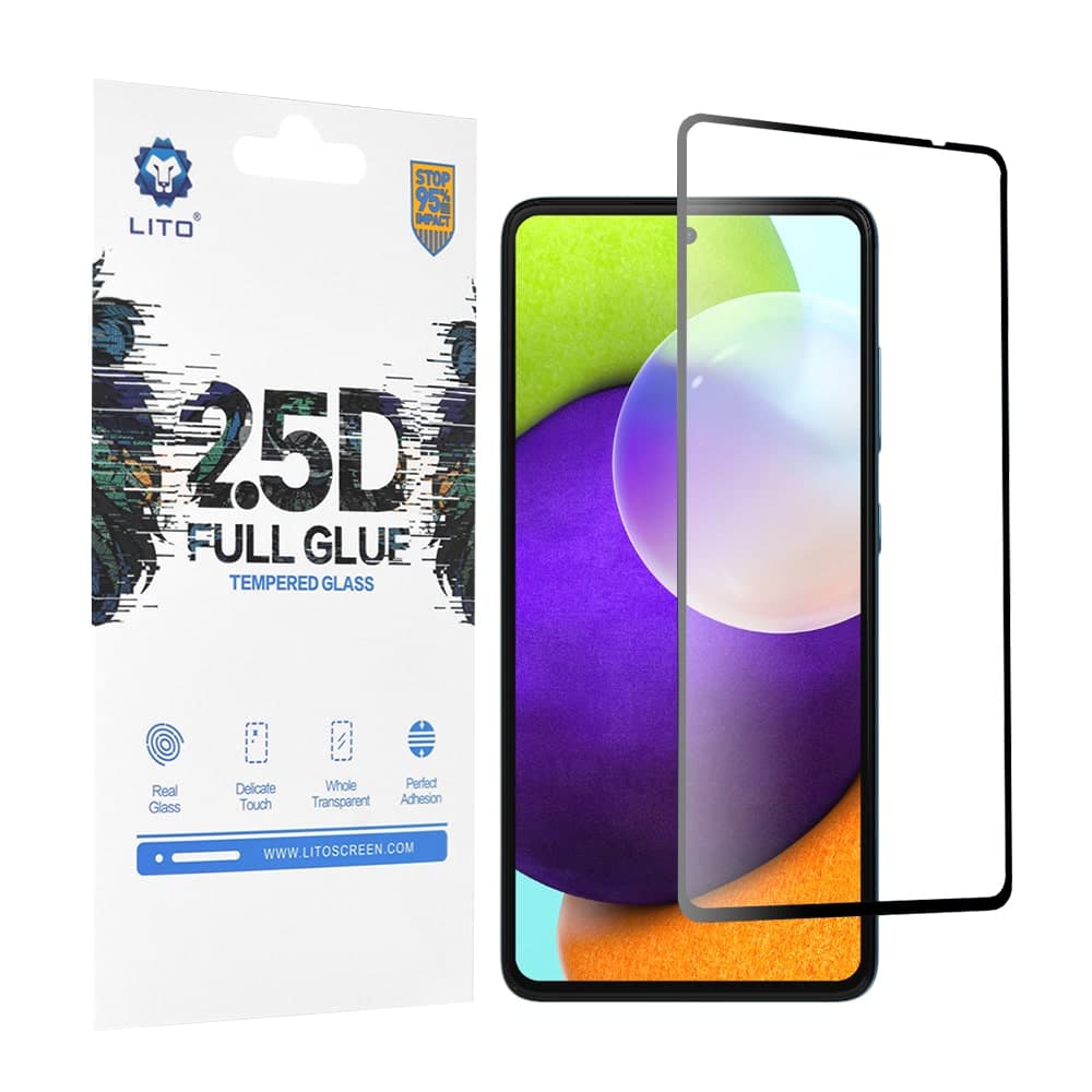 Lito - 2.5D FullGlue Γυαλί - Samsung Galaxy A52 4G / A52 5G / A52s 5G - Μαύρο
