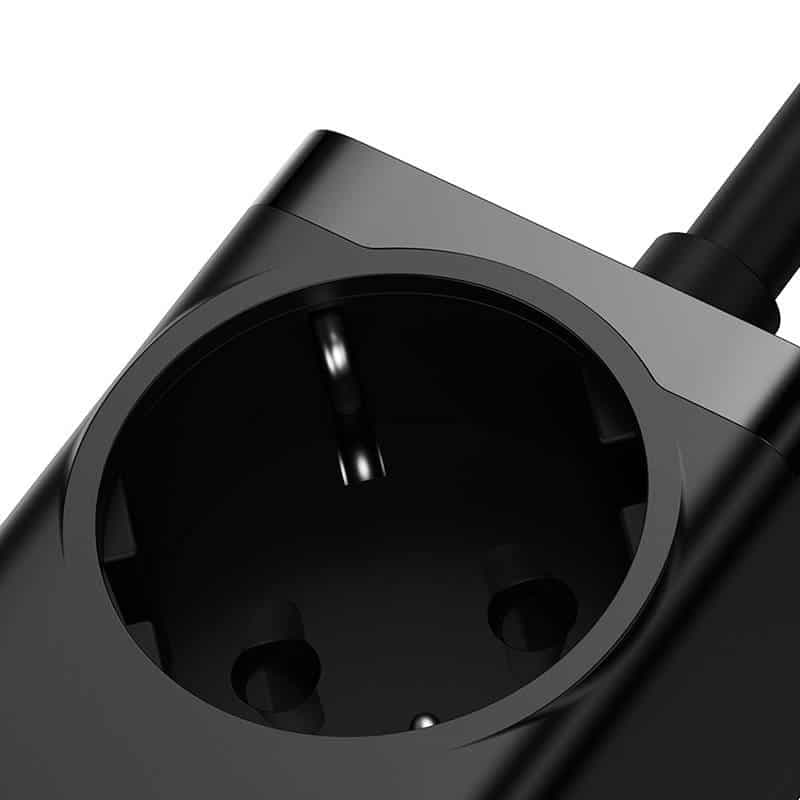 Baseus - Φορτιστής Τοίχου/Πολύπριζο (PSZM000401) - GaN3 Pro, 2xUSB, 2xUSB-C, AC, 100W - Μαύρο 6