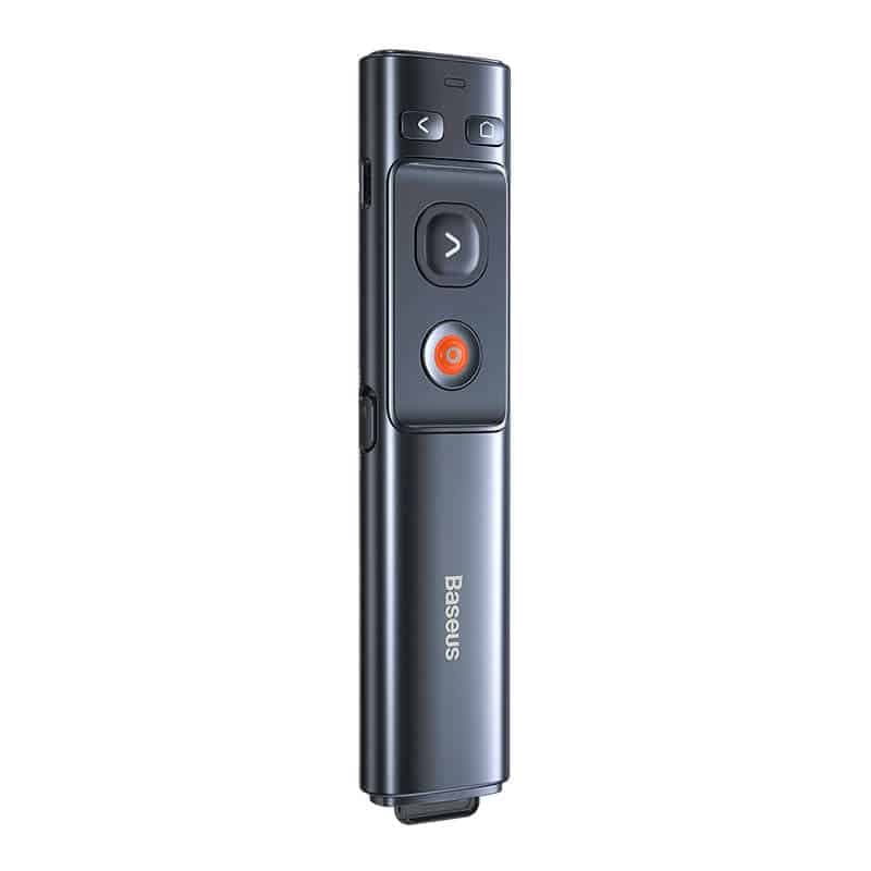 Baseus - Τηλεχειριστήριο Orange Dot (WKCD010013) - για Παρουσίαση, με Πράσινο Δείκτη Laser - Γκρι 3