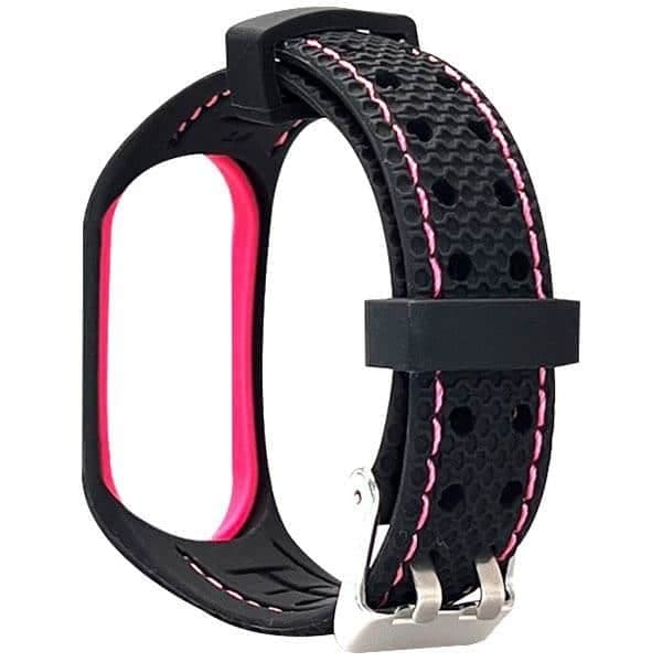 Beline λουράκι Mi Band 7 Sport μαύρο/ροζ