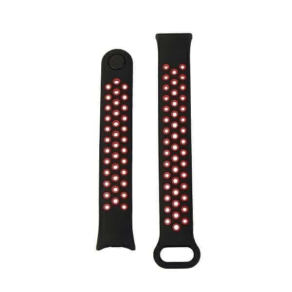 Beline λουράκι Mi Band 8 design μαύρο-κόκκινο 2