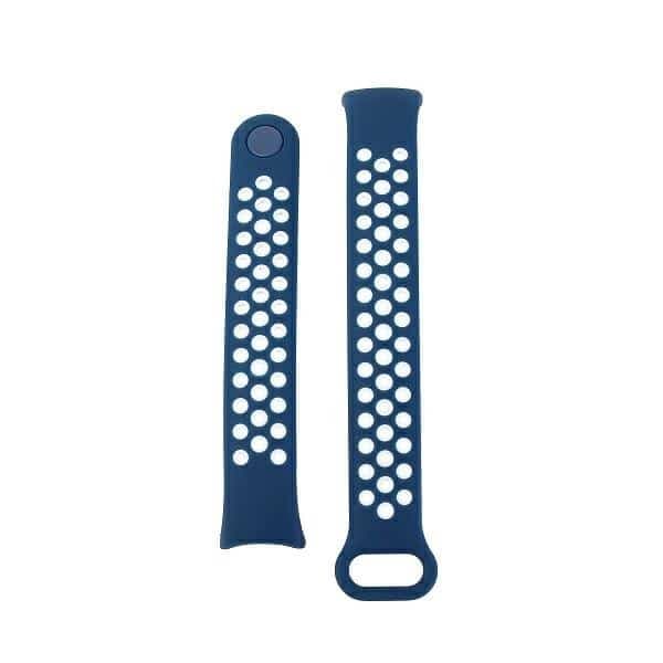 Beline pasek Mi Band 9/8 design niebiesko-biały /blue-white 2