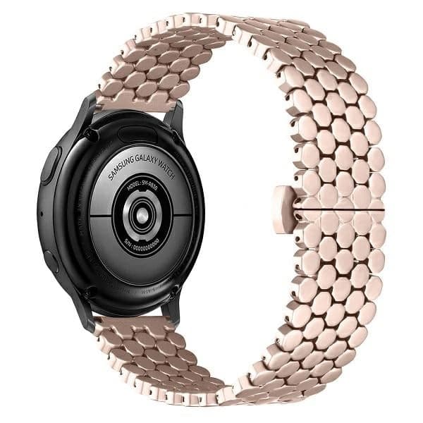 Beline μπρασελέ μεταλλικό ρολογιού Honeycomb 20mm ροζ-χρυσό /rosegold σε κουτί