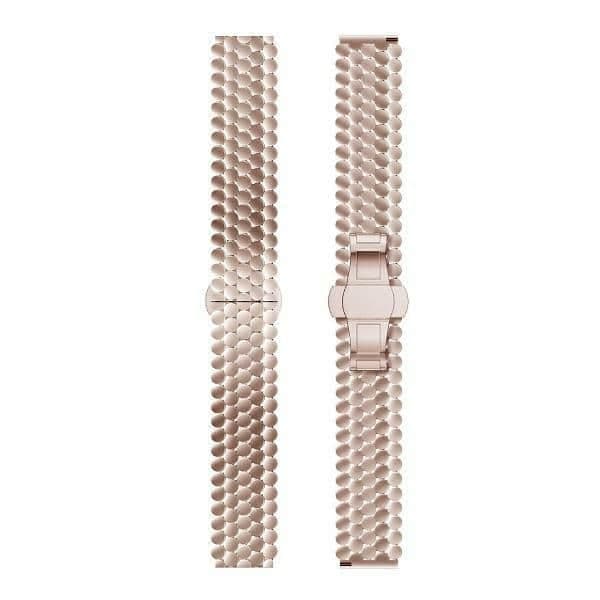 Beline μπρασελέ μεταλλικό ρολογιού Honeycomb 20mm ροζ-χρυσό /rosegold σε κουτί 2