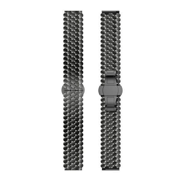 Beline μπρασελέ μεταλλικό ρολογιού 22mm Honeycomb μαύρο / μαύρο κουτί 2