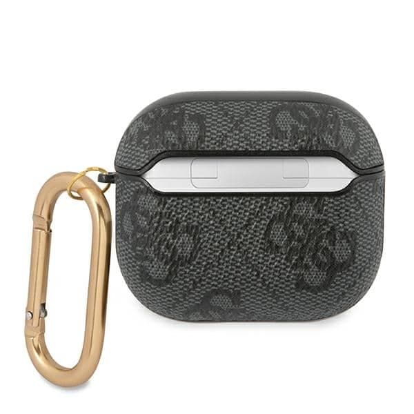 Guess GUA34GSMK Θήκη για AirPods 3 γκρι 4G Script Metal Collection 2