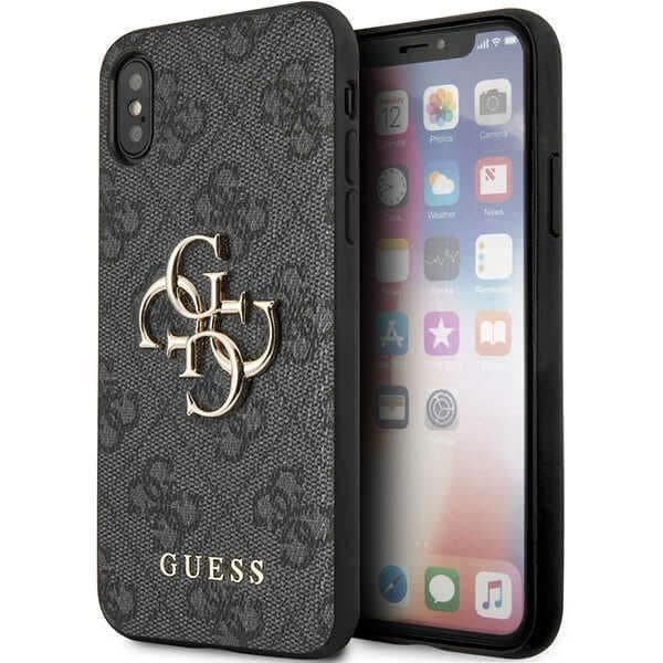 Guess Big Metal Logo - θήκη για Apple iPhone X/XS - Γκρι
