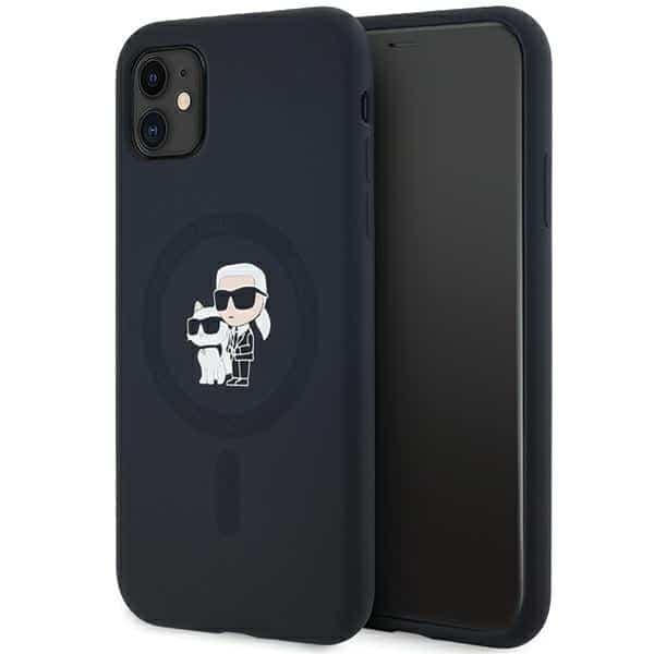 Karl Lagerfeld Silicone Karl & Choupette Magsafe - θήκη για Apple iPhone 11 - Μαύρο