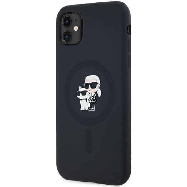 Karl Lagerfeld Silicone Karl & Choupette Magsafe - θήκη για Apple iPhone 11 - Μαύρο 2