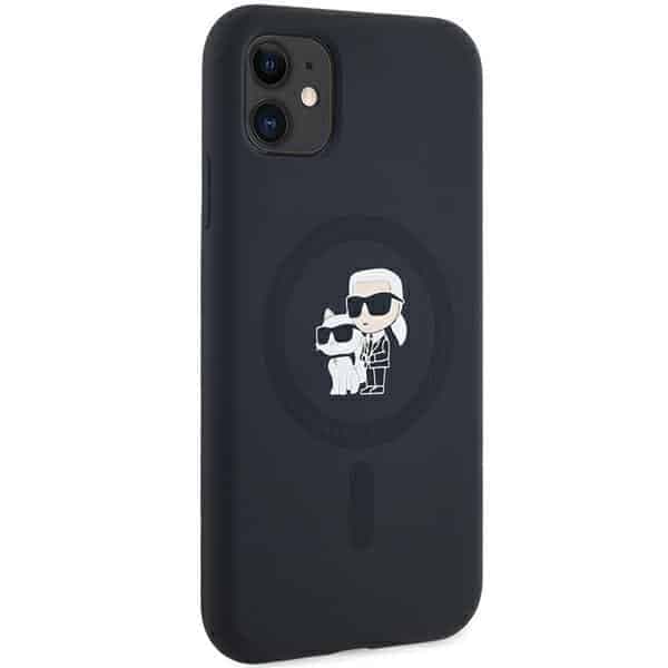 Karl Lagerfeld Silicone Karl & Choupette Magsafe - θήκη για Apple iPhone 11 - Μαύρο 4