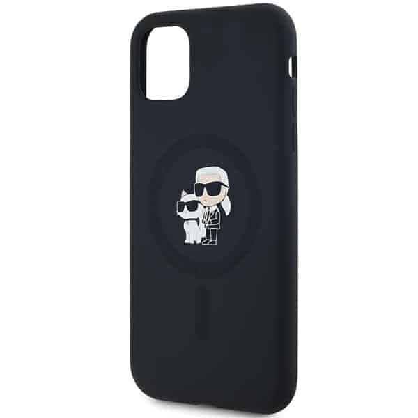 Karl Lagerfeld Silicone Karl & Choupette Magsafe - θήκη για Apple iPhone 11 - Μαύρο 6