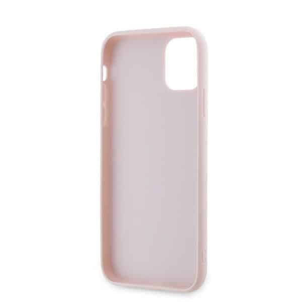 Karl Lagerfeld Diagonal Quilted Script - θήκη για Apple iPhone 11 / XR - Ροζ 7