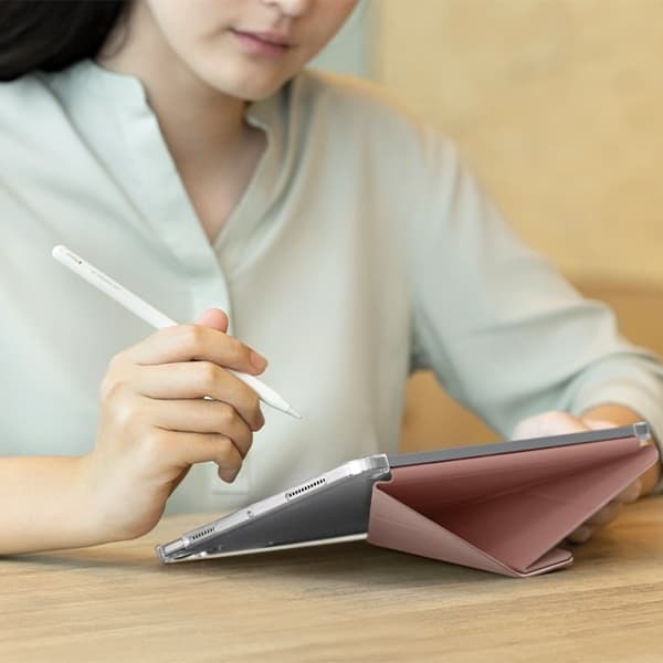 UNIQ θήκη Camden Click για iPad Air 13" (2024) ροζ/ροζ ρουμπίνι 6