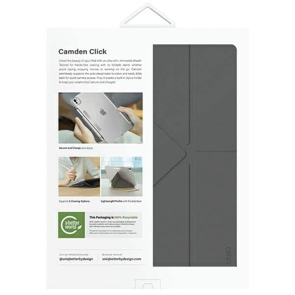 UNIQ θήκη Camden Click για iPad Pro 13" (2024) γκρι/ρινός γκρι 8