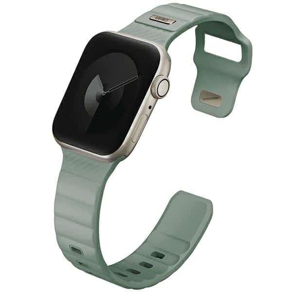 UNIQ pasek Stride Apple Watch Series 1/2/3/4/5/6/7/8/9/SE/SE2 38/40/41mm FKM Rubber Strap miętowy/iceplant green 3