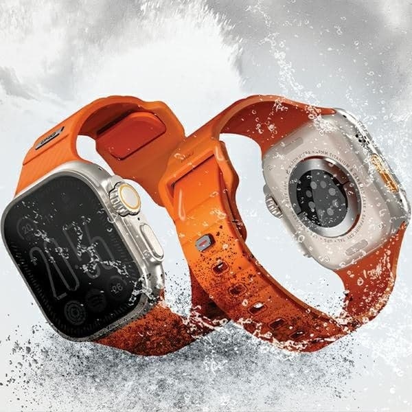 UNIQ pasek Stride Apple Watch Series 1/2/3/4/5/6/7/8/9/SE/SE2 38/40/41mm FKM Rubber Strap miętowy/iceplant green 6