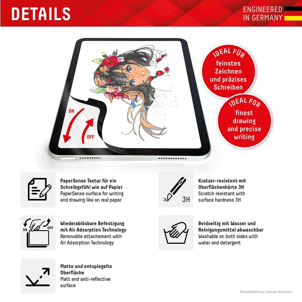 Displex - Premium Tablet PaperSense - iPad Pro 12.9 (2018 / 2020 / 2021 / 2022) - Μαύρο 6