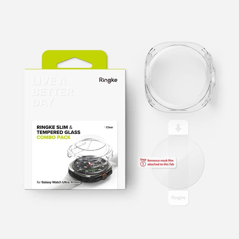 Ringke - Slim + Screen Protector - Samsung Galaxy Watch Ultra 47mm - Διάφανο 8