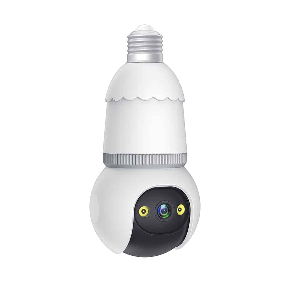 Techsuit - Εξωτερική Wi-Fi Κάμερα (Q23S) - Λάμπα E27, PTZ, Υπέρυθρη, Αυτόματη Παρακολούθηση, Συναγερμός Push, Αδιάβροχη, Tuya - Λευκή 4