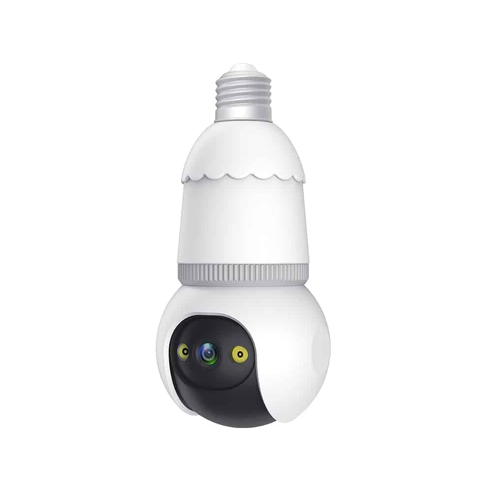Techsuit - Εξωτερική Wi-Fi Κάμερα (Q23S) - Λάμπα E27, PTZ, Υπέρυθρη, Αυτόματη Παρακολούθηση, Συναγερμός Push, Αδιάβροχη, Tuya - Λευκή 2