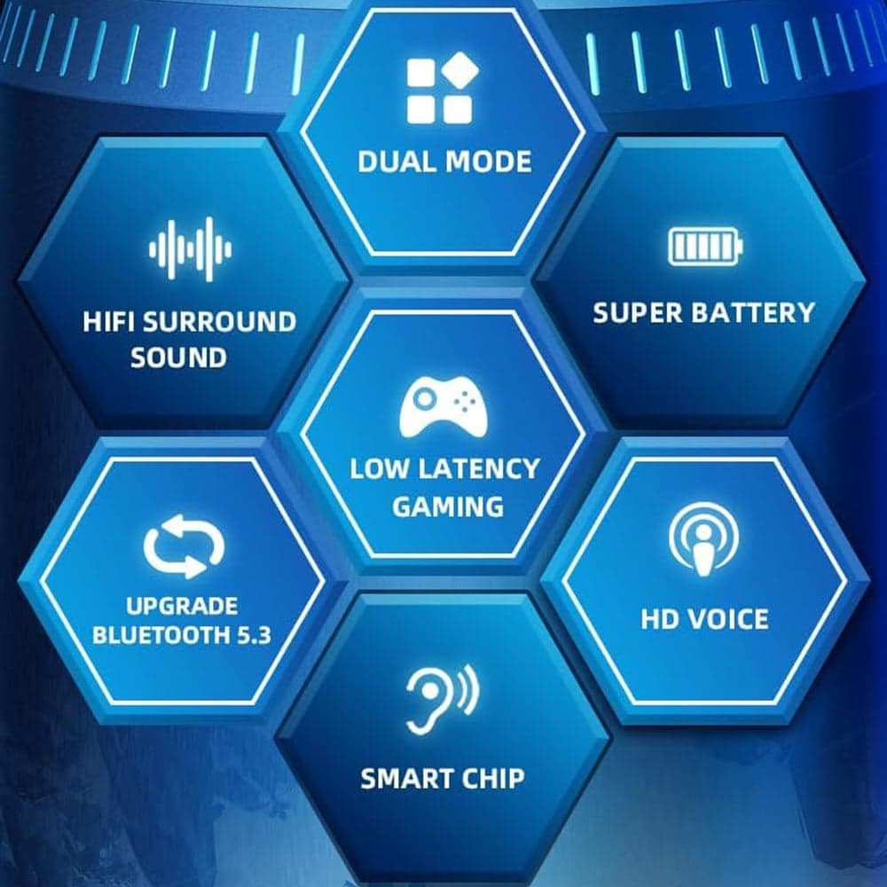 Lenovo - Ασύρματα Ακουστικά (GM2 Pro) - Bluetooth 5.3, για Gaming Διπλής Λειτουργίας, Χαμηλή Καθυστέρηση, HD Κλήσεις, Εργονομικός Σχεδιασμός - Μαύρο 8