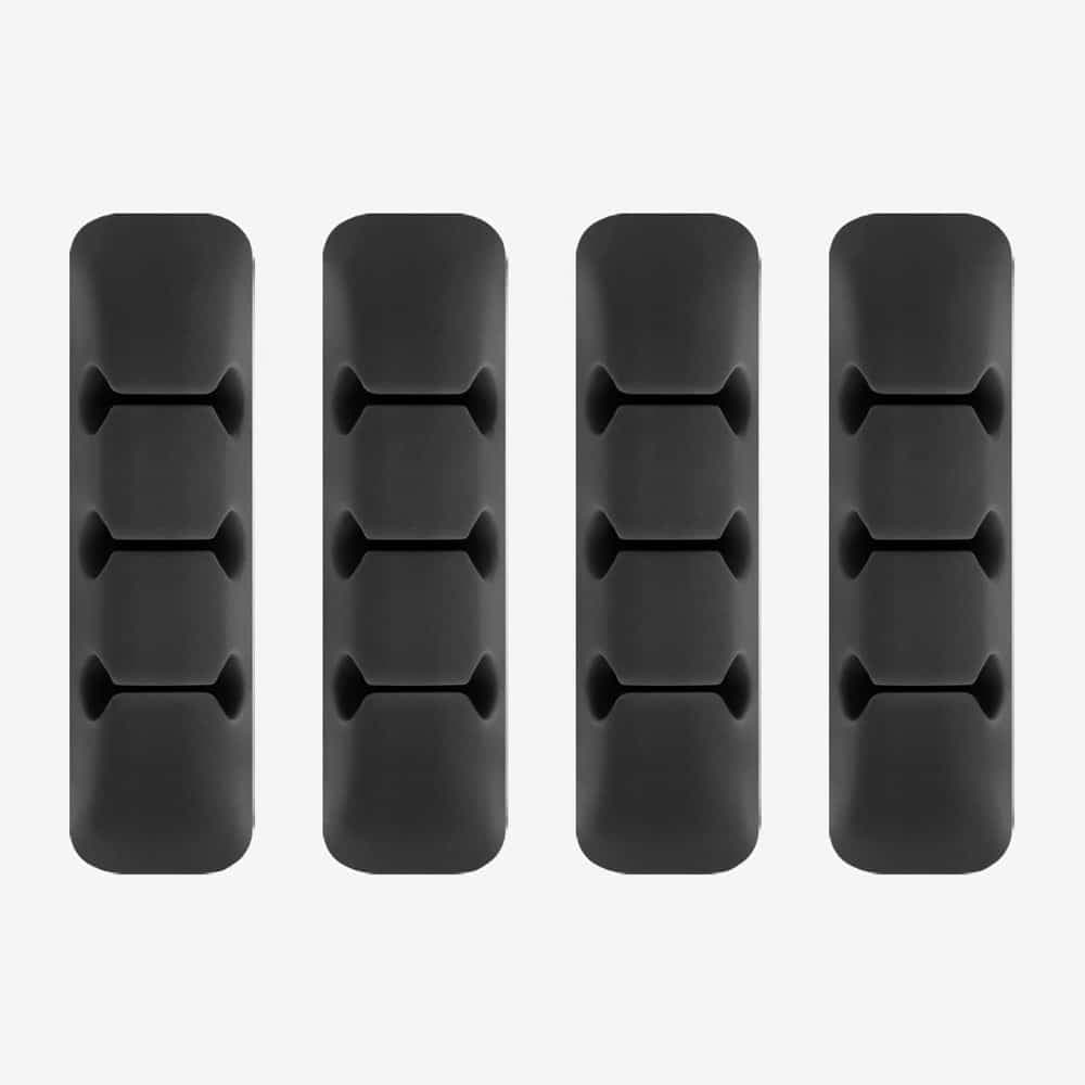 Ringke - Διοργανωτής Καλωδίων (4 pack) - 4 x 3 Θέσεις - Μαύρο 3