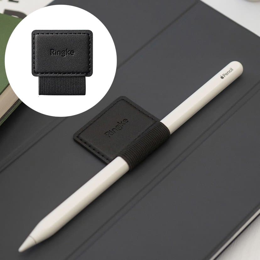 Ringke - Βάση stylus (1 πακέτο) - Οικολογικό Δέρμα, Ύφασμα, Ελαστικό - Μαύρο 2