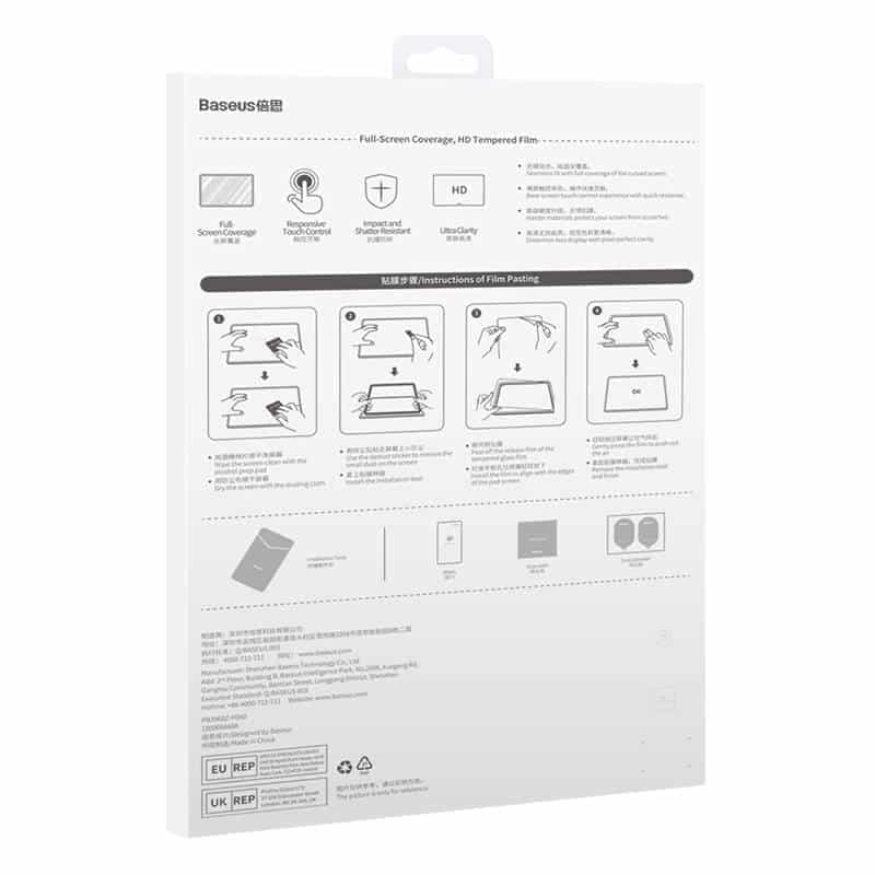 Baseus Προστατευτικό Οθόνης Crystal Tempered Glass 0.3mm για Tablet Huawei MatePad Pro 11" (Διαφανές) 9