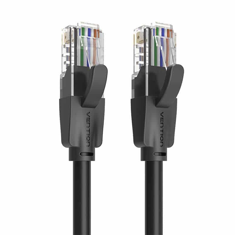 Vention IBEBF UTP CAT6 καλώδιο δικτύου RJ45 Ethernet 1000Mbps 1m μαύρο