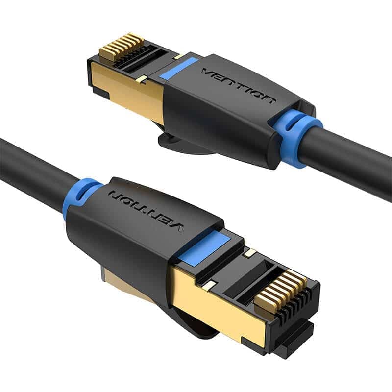 Καλώδιο Δικτύου CAT8 SFTP Vention IKABF RJ45 Ethernet 40Gbps 1m Μαύρο 2