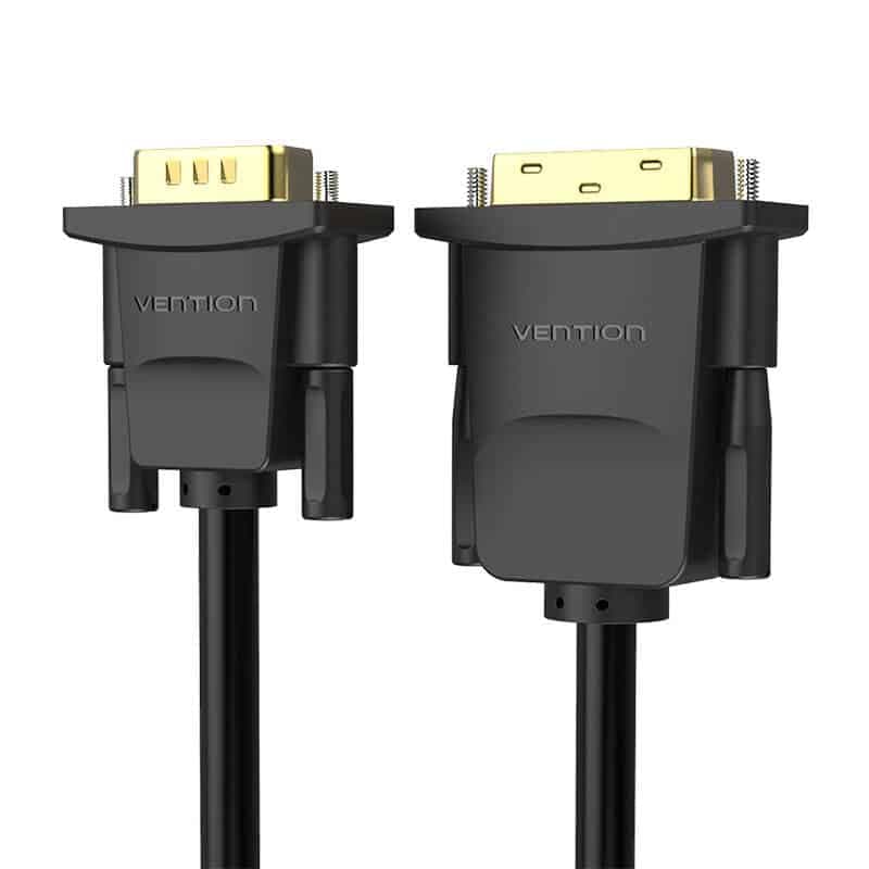 Vention EABBG Καλώδιο DVI (24+1) σε VGA 1,5m, 1080P 60Hz (μαύρο) 2