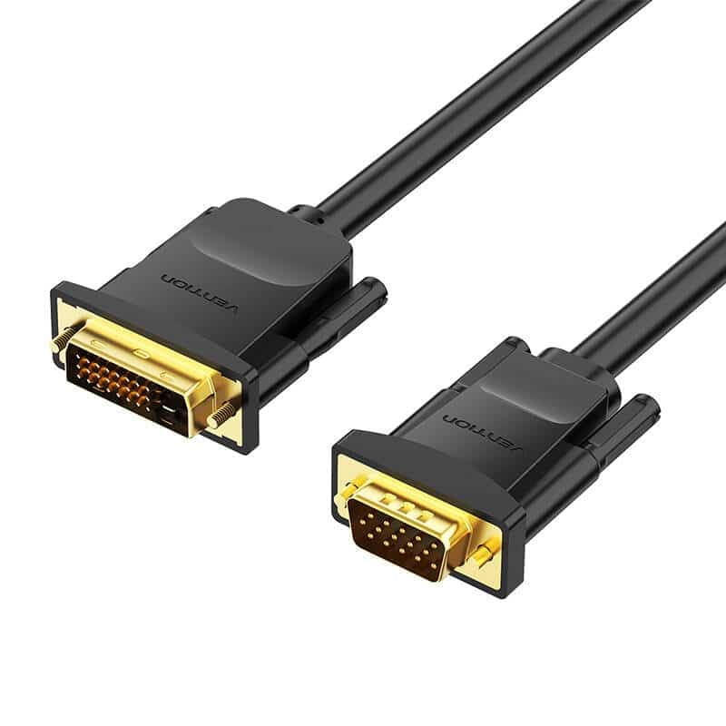 Vention EABBG Καλώδιο DVI (24+1) σε VGA 1,5m, 1080P 60Hz (μαύρο) 3
