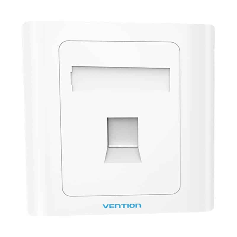 Vention 1-Port Keystone Wall Plate 86 Type IFAW0 Λευκό 2