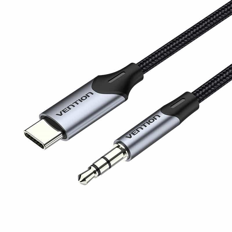 Καλώδιο Ήχου USB-C σε 3,5mm mini jack 1m μαύρο 2