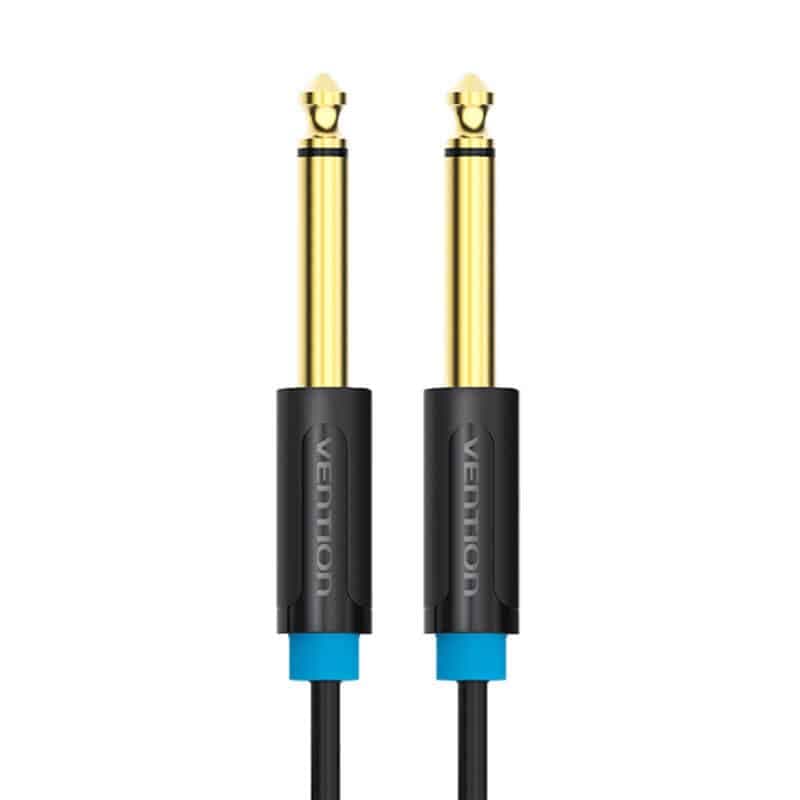 Καλώδιο Ήχου Vention BAABD TS 6.35mm 0.5m, Μαύρο 2