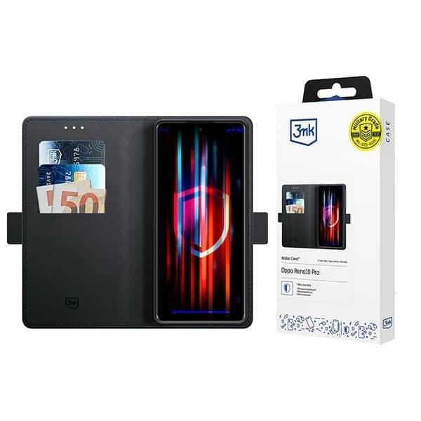3MK Wallet Case - θήκη για Oppo Reno 10 Pro - Μαύρο