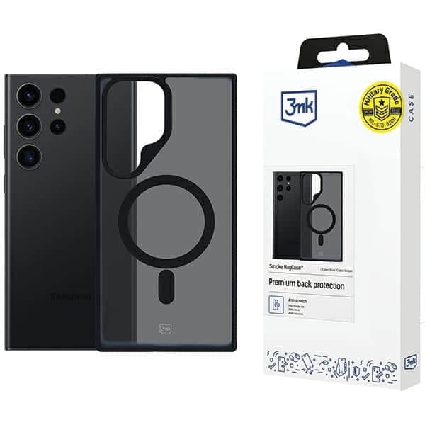 3MK Smoke MagCase - Samsung Galaxy S23 Ultra - Διάφανο