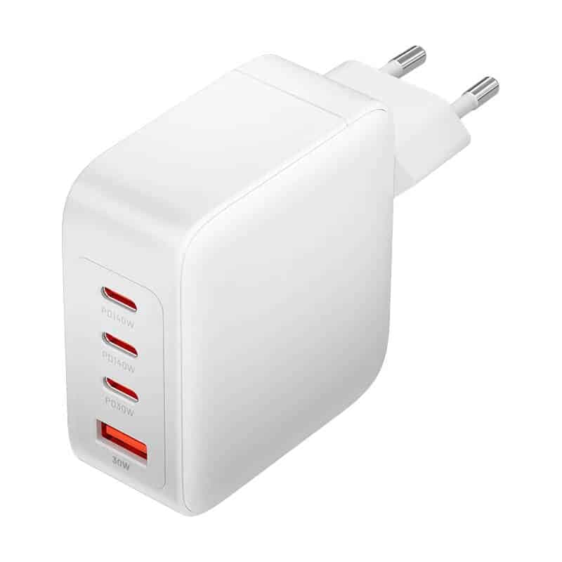 Φορτιστής τοίχου, Vention, FEIW0-EU, 3xUSB-C, USB- A, 140W/140W/30W/18W, GaN (λευκός)