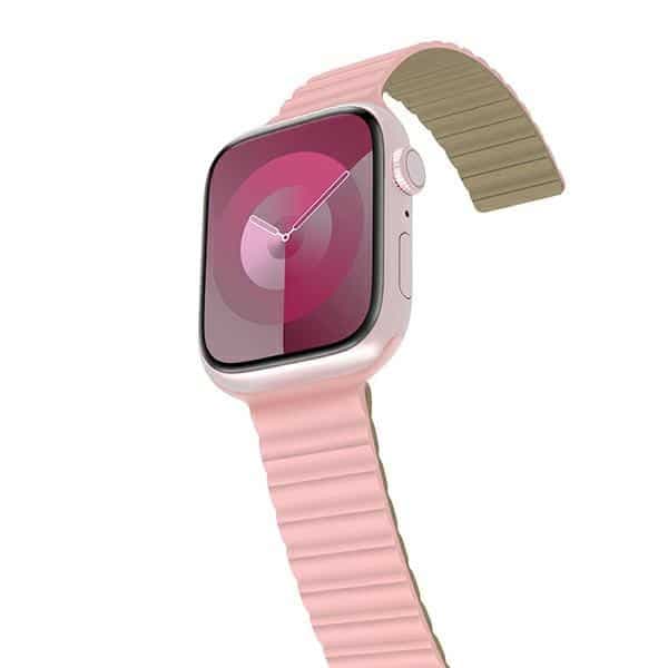 Araree Λουράκι Silicone Link για Apple Watch 38/40/41mm ροζ-χακί AR70-01908B