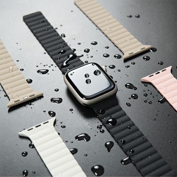 Araree Λουράκι Silicone Link για Apple Watch 38/40/41mm ροζ-χακί AR70-01908B 6