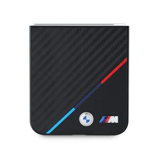 BMW Carbon Tricolor Line - θήκη για Samsung Galaxy Z Flip6 - Μαύρο 5