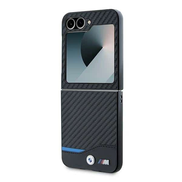 BMW Carbon Blue Line - θήκη για Samsung Galaxy Z Flip6 - Μαύρο 6