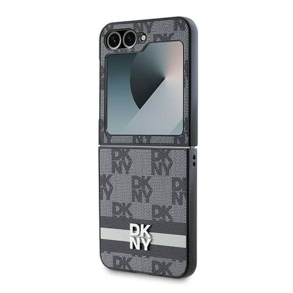 DKNY Καρό μοτίβο - θήκη για Samsung Galaxy Z Flip6 - Μαύρο 6