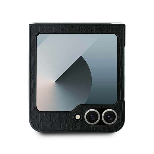 DKNY Repeat Pattern Stack Logo - θήκη για Samsung Galaxy Z Flip6 - Μαύρο 3