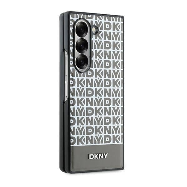 DKNY Repeat Pattern Bottom Stripe - θήκη για Samsung Galaxy Z Fold6 - Καφέ 5