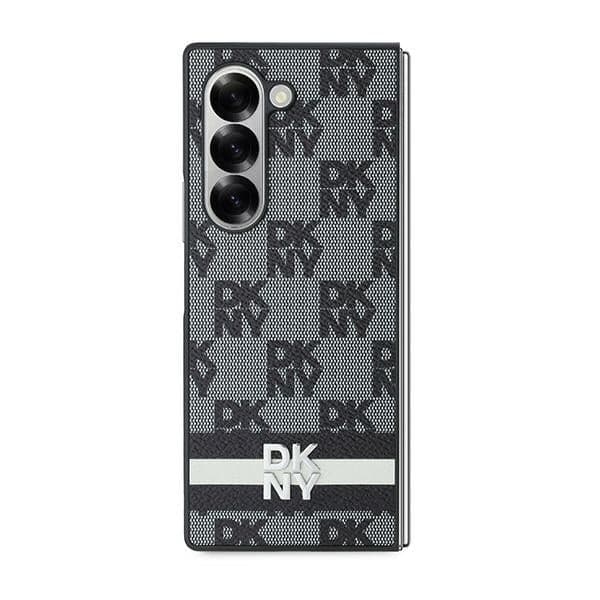 DKNY Checkered Pattern & Printed Stripes - θήκη για Samsung Galaxy Z Fold6 F956 - Μαύρο 2